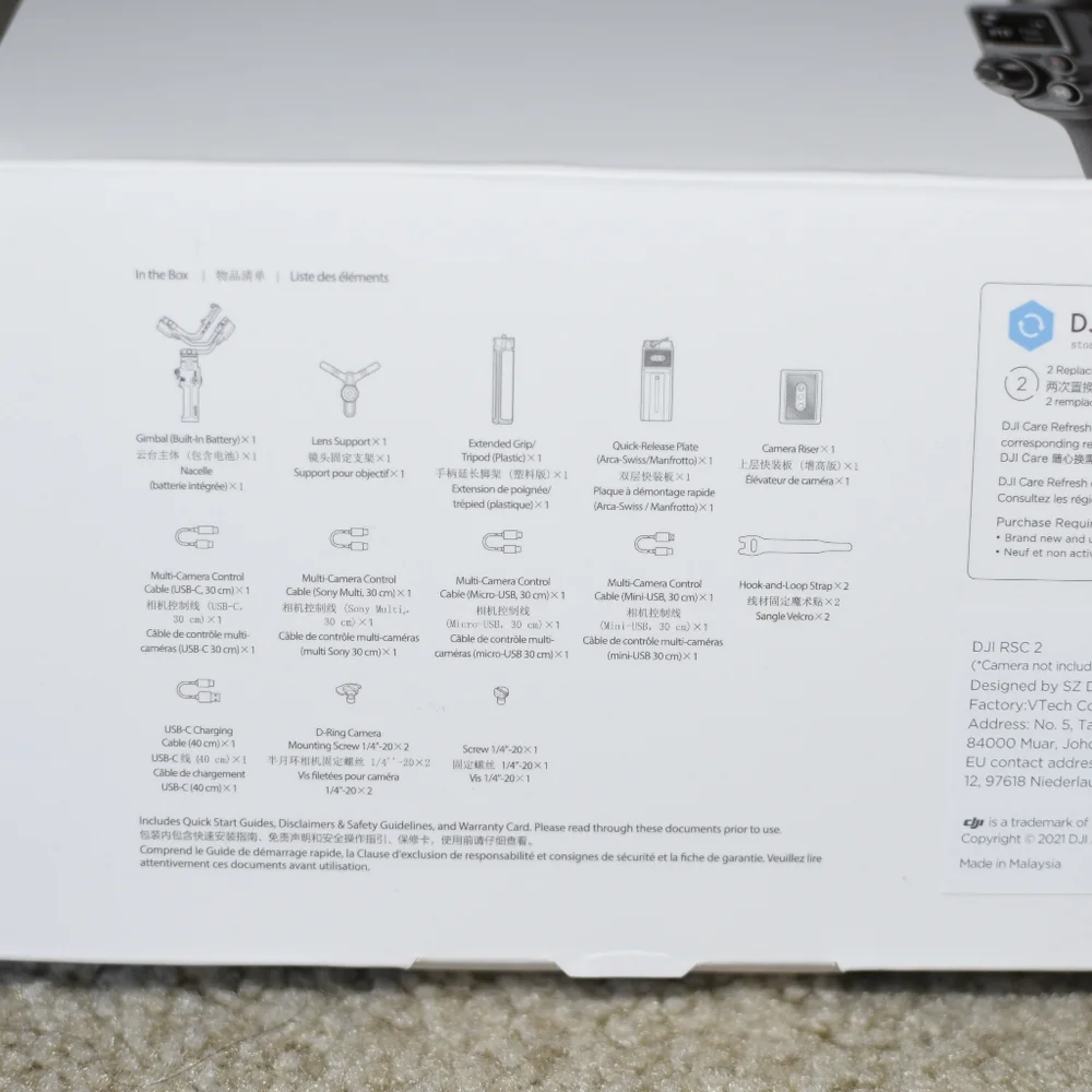 DJI RSC 2 GIMBAL STABILIZER